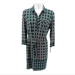 NWT Donna Morgan Petites Midi Shirt Dress Size 12P